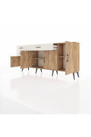 Arges Konsol 3 Raflı 3 Çekmeceli 4 Kapaklı 176x30x83 - S148M025V19A