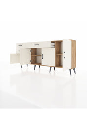 Arges Konsol 3 Raflı 3 Çekmeceli 4 Kapaklı 176x30x83 - S148M025V22A
