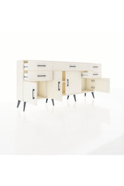 Arges Konsol Tek Raflı 5 Çekmeceli 4 Kapaklı 176x30x83 - S148M026V04A