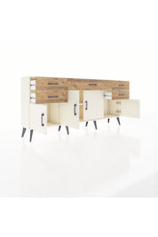 Arges Konsol Tek Raflı 5 Çekmeceli 4 Kapaklı 176x30x83 - S148M026V06A