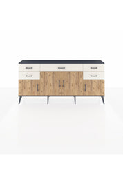Arges Konsol Tek Raflı 5 Çekmeceli 4 Kapaklı 176x30x83 - S148M026V10A