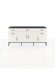 Arges Konsol Tek Raflı 5 Çekmeceli 4 Kapaklı 176x30x83 - S148M026V13A