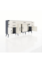 Arges Konsol Tek Raflı 5 Çekmeceli 4 Kapaklı 176x30x83 - S148M026V13A