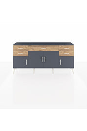 Arges Konsol Tek Raflı 5 Çekmeceli 4 Kapaklı 176x30x83 - S148M026V18A