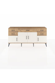Arges Konsol Tek Raflı 5 Çekmeceli 4 Kapaklı 176x30x83 - S148M026V24A