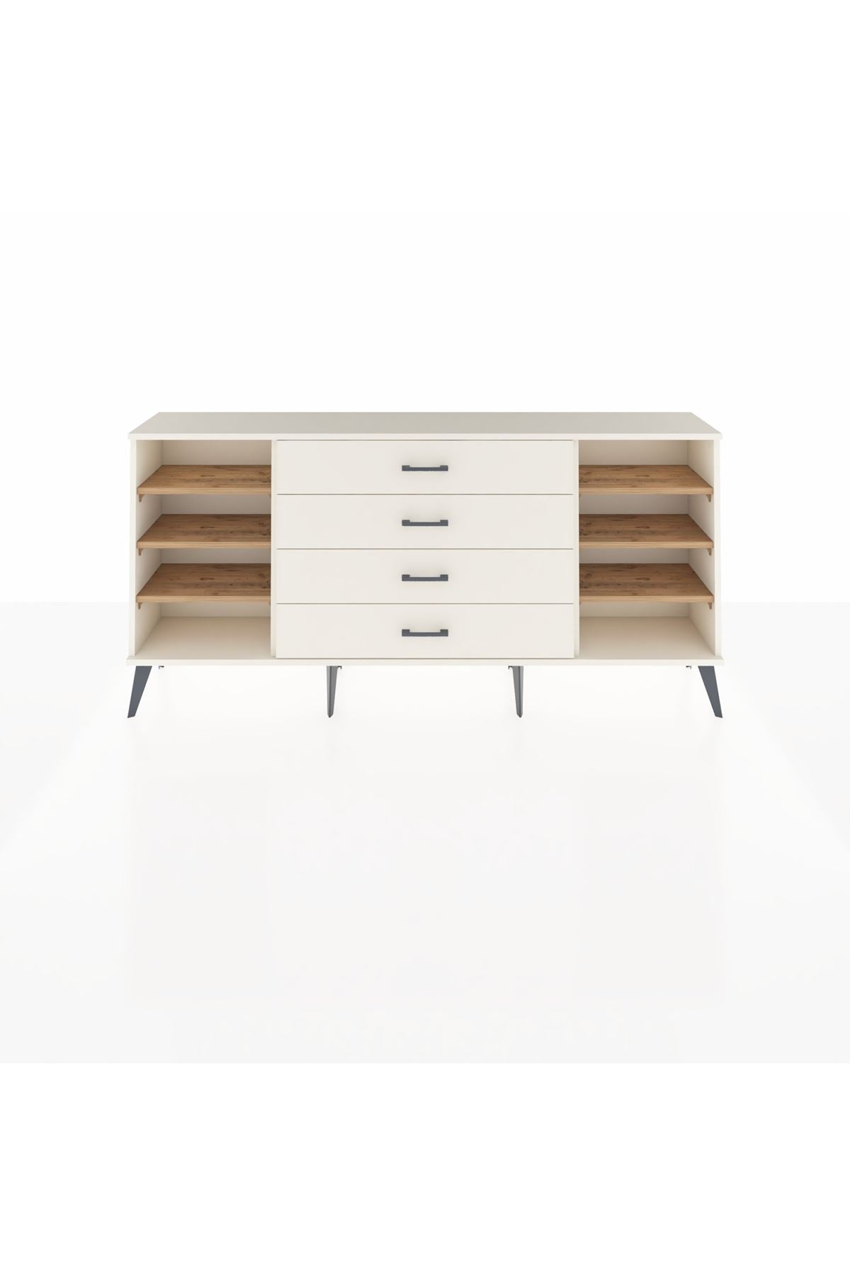 Arges Konsol 6 Raflı 4 Çekmeceli 176x30x83 - S148M027V01A