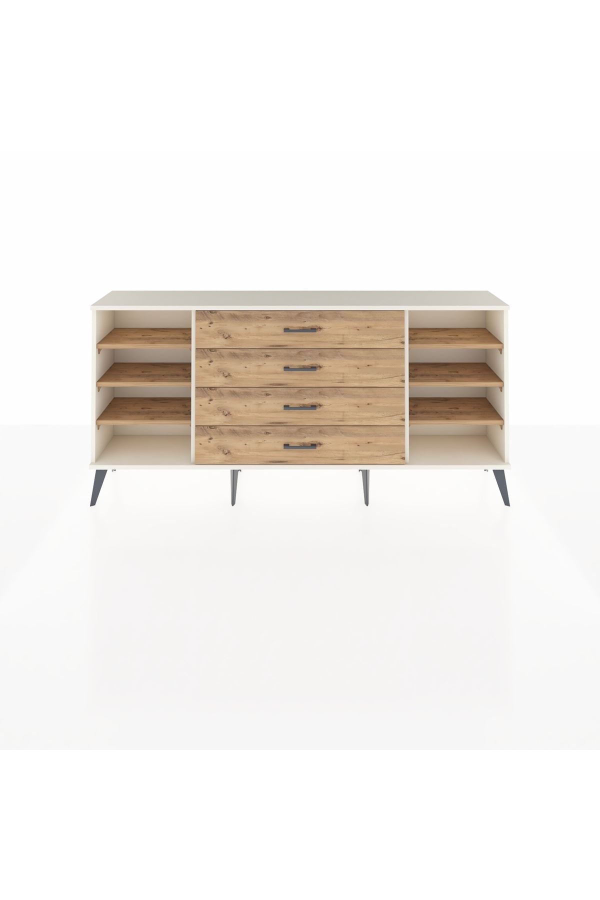 Arges Konsol 6 Raflı 4 Çekmeceli 176x30x83 - S148M027V03A