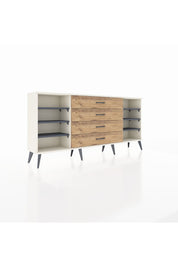 Arges Konsol 6 Raflı 4 Çekmeceli 176x30x83 - S148M027V09A