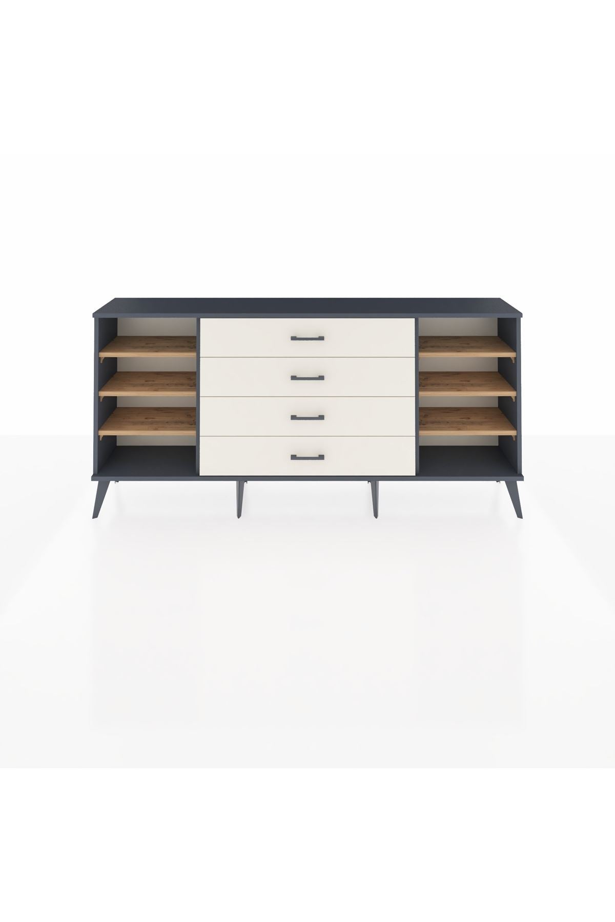 Arges Konsol 6 Raflı 4 Çekmeceli 176x30x83 - S148M027V10A