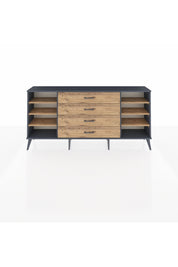 Arges Konsol 6 Raflı 4 Çekmeceli 176x30x83 - S148M027V12A