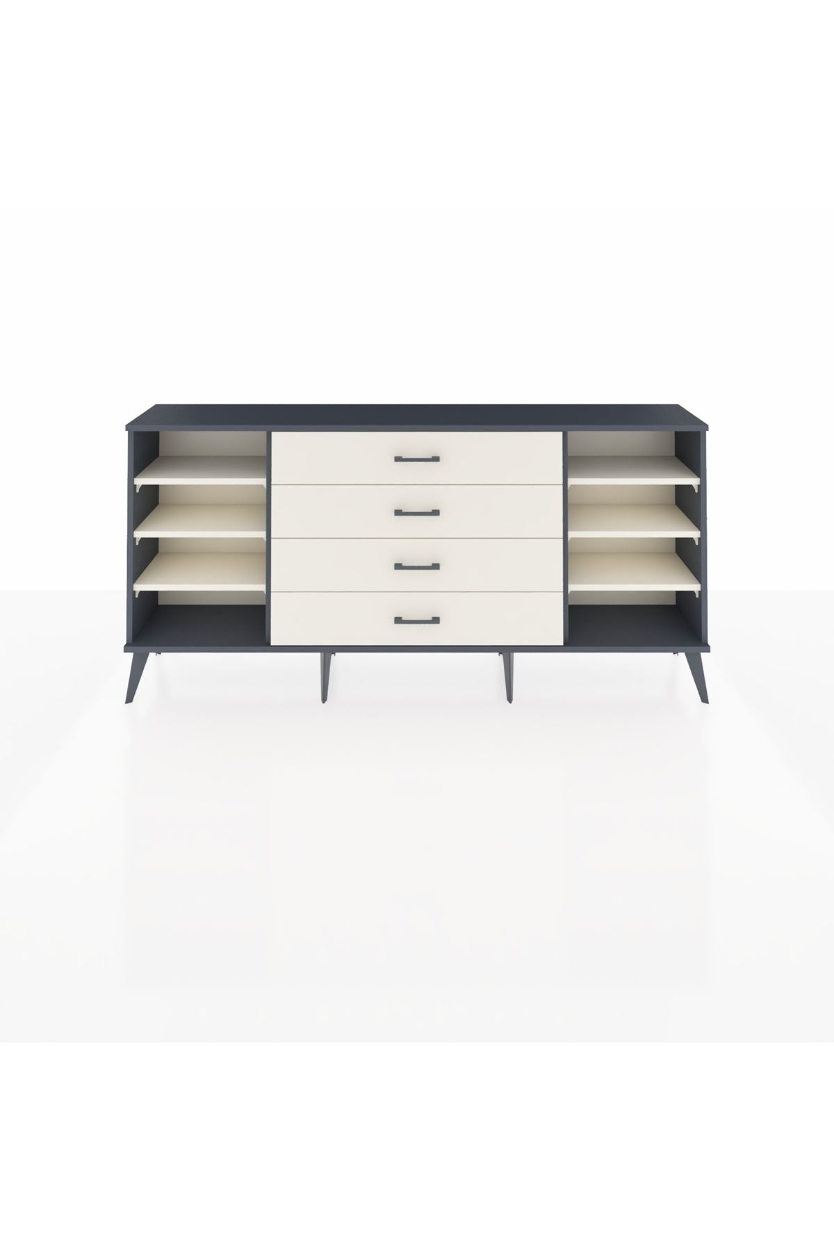 Arges Konsol 6 Raflı 4 Çekmeceli 176x30x83 - S148M027V13A