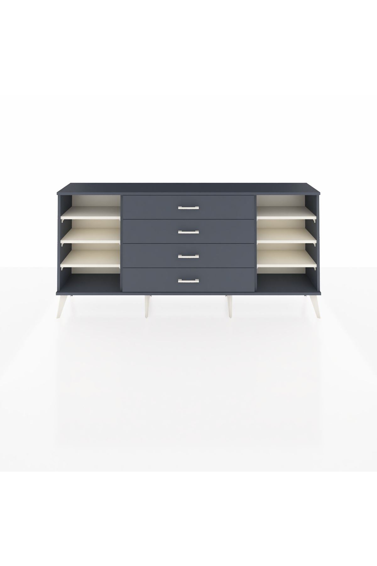 Arges Konsol 6 Raflı 4 Çekmeceli 176x30x83 - S148M027V14A