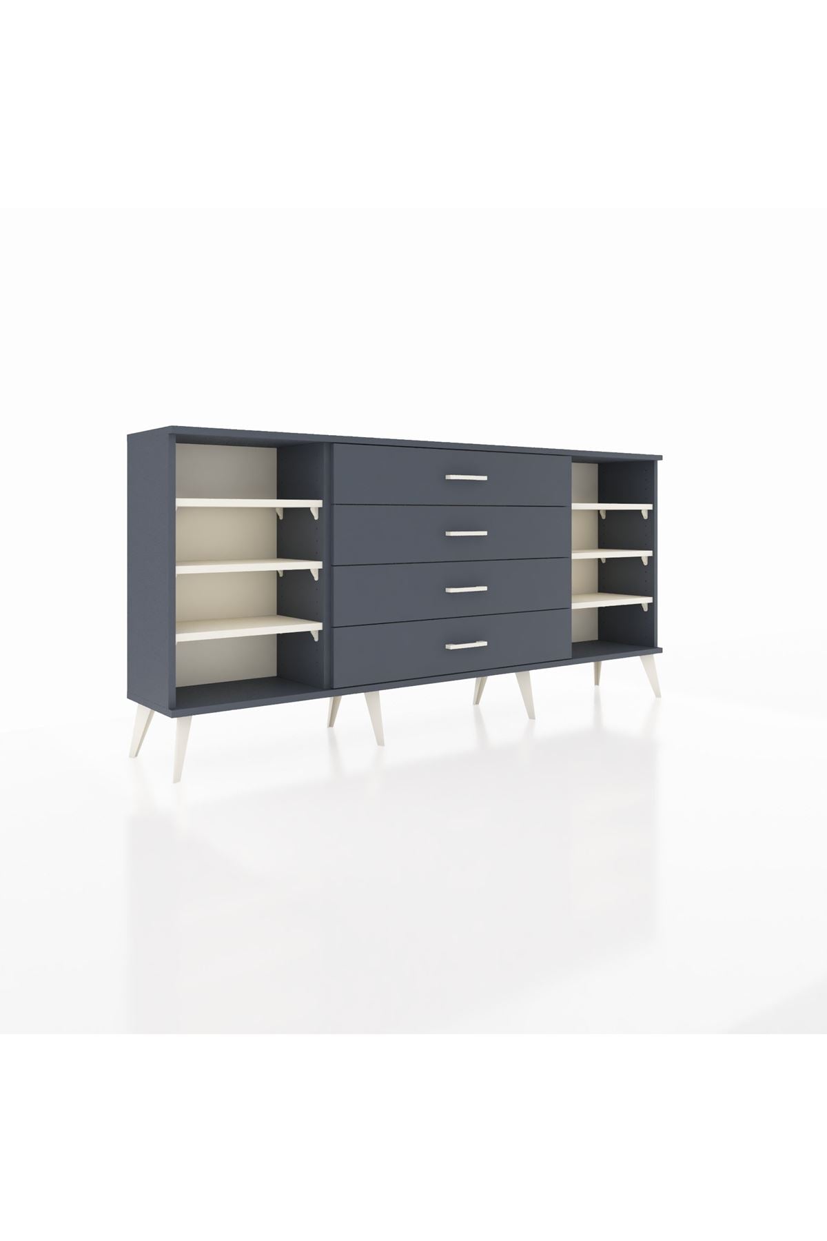 Arges Konsol 6 Raflı 4 Çekmeceli 176x30x83 - S148M027V14A