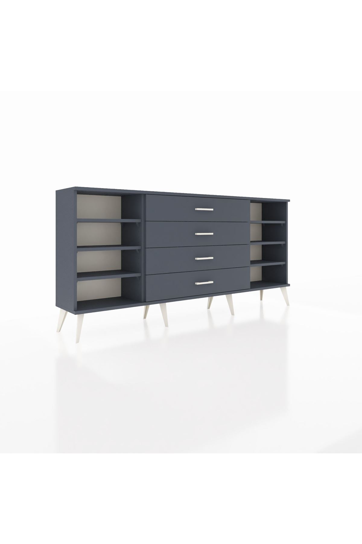 Arges Konsol 6 Raflı 4 Çekmeceli 176x30x83 - S148M027V17A