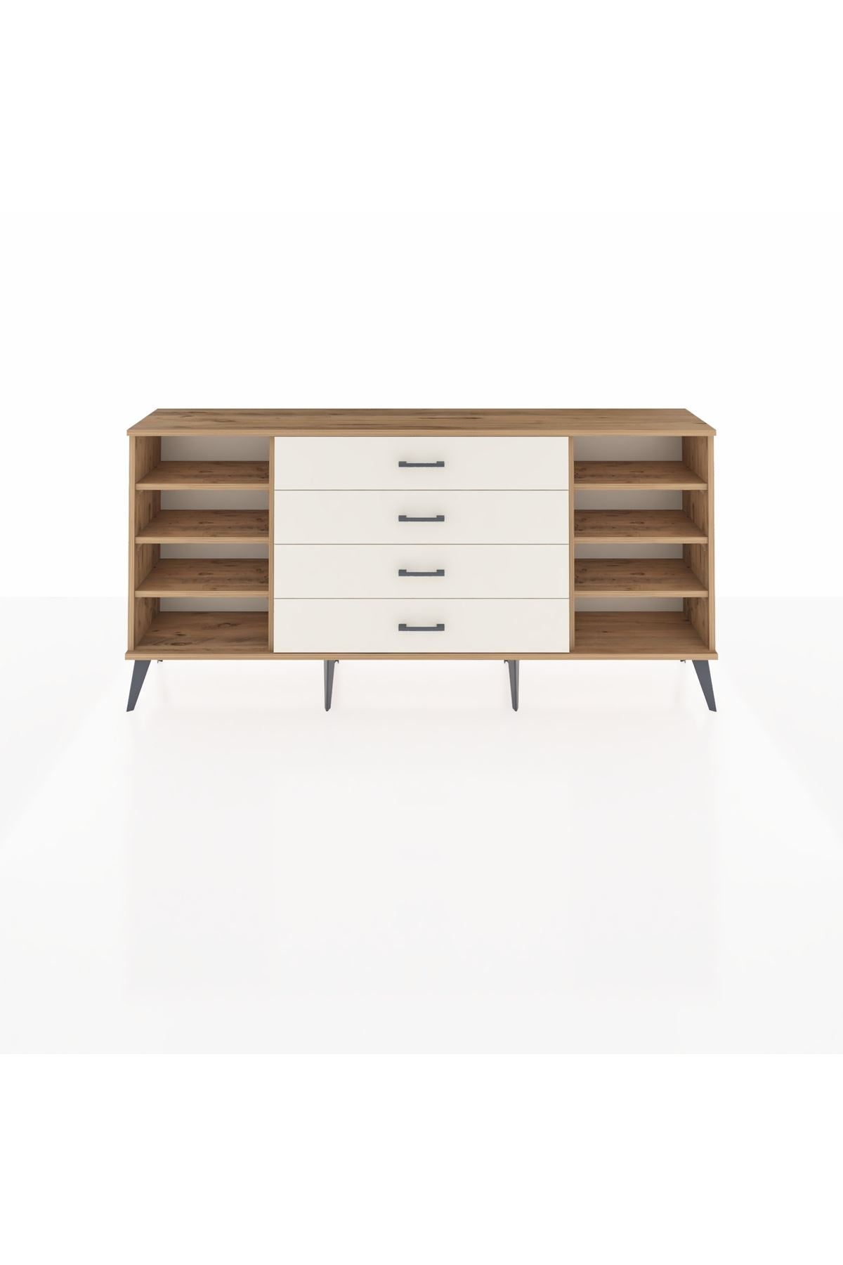 Arges Konsol 6 Raflı 4 Çekmeceli 176x30x83 - S148M027V19A