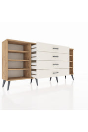 Arges Konsol 6 Raflı 4 Çekmeceli 176x30x83 - S148M027V19A
