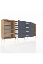 Arges Konsol 6 Raflı 4 Çekmeceli 176x30x83 - S148M027V20A