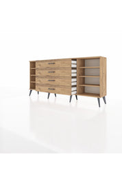 Arges Konsol 6 Raflı 4 Çekmeceli 176x30x83 - S148M027V21A