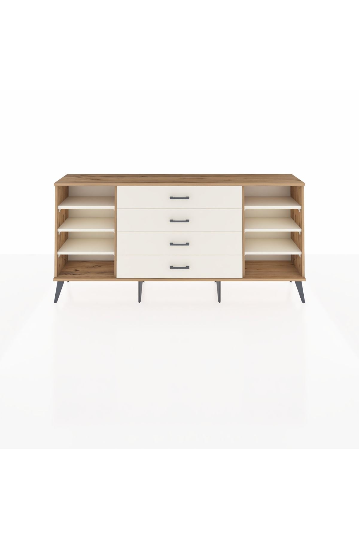 Arges Konsol 6 Raflı 4 Çekmeceli 176x30x83 - S148M027V22A