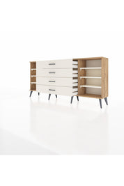 Arges Konsol 6 Raflı 4 Çekmeceli 176x30x83 - S148M027V22A