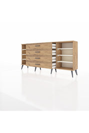 Arges Konsol 6 Raflı 4 Çekmeceli 176x30x83 - S148M027V24A