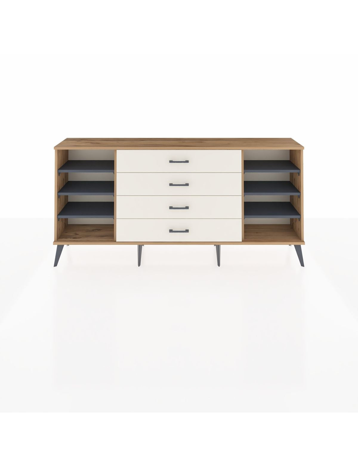 Arges Konsol 6 Raflı 4 Çekmeceli 176x30x83 - S148M027V25A