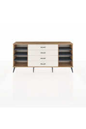 Arges Konsol 6 Raflı 4 Çekmeceli 176x30x83 - S148M027V25A