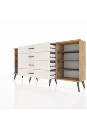 Arges Konsol 6 Raflı 4 Çekmeceli 176x30x83 - S148M027V25A