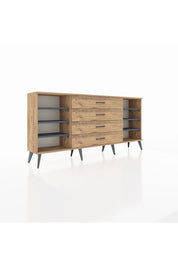 Arges Konsol 6 Raflı 4 Çekmeceli 176x30x83 - S148M027V27A