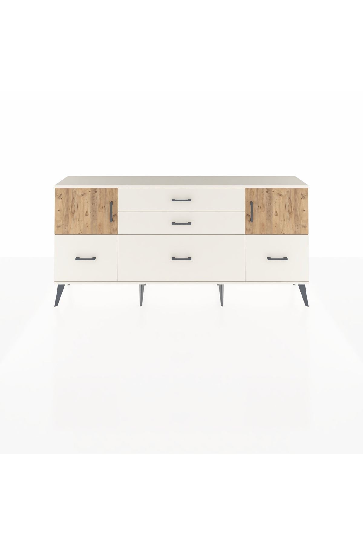 Arges Konsol 2 Raflı 5 Çekmeceli 2 Kapaklı 176x30x83 - S148M029V01A