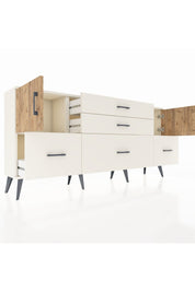 Arges Konsol 2 Raflı 5 Çekmeceli 2 Kapaklı 176x30x83 - S148M029V01A