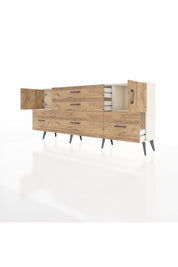 Arges Konsol 2 Raflı 5 Çekmeceli 2 Kapaklı 176x30x83 - S148M029V03A