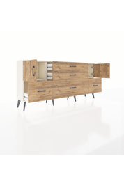 Arges Konsol 2 Raflı 5 Çekmeceli 2 Kapaklı 176x30x83 - S148M029V03A