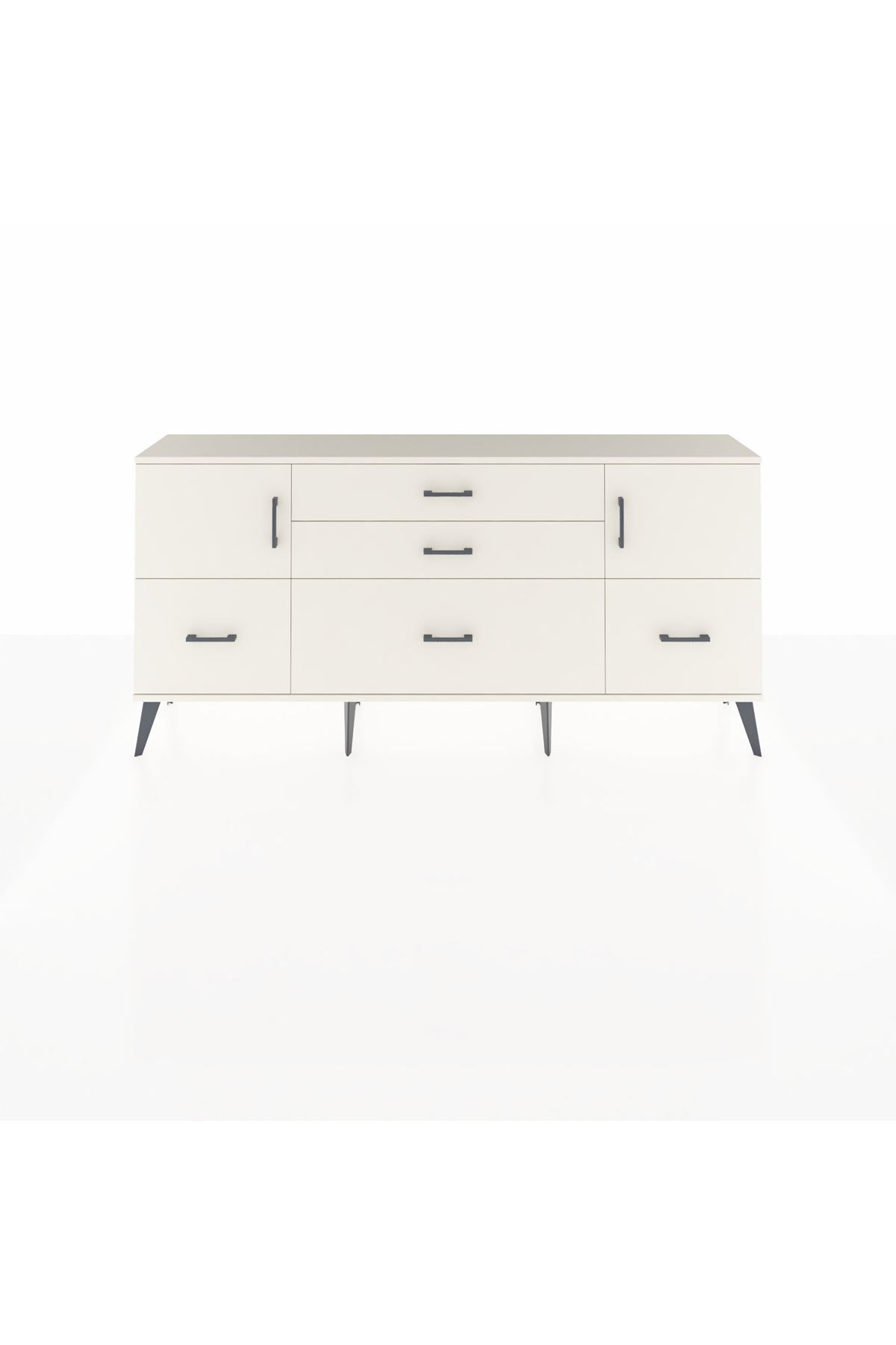 Arges Konsol 2 Raflı 5 Çekmeceli 2 Kapaklı 176x30x83 - S148M029V04A