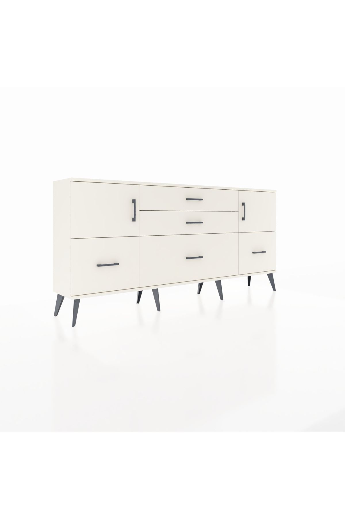 Arges Konsol 2 Raflı 5 Çekmeceli 2 Kapaklı 176x30x83 - S148M029V04A