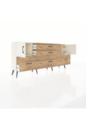 Arges Konsol 2 Raflı 5 Çekmeceli 2 Kapaklı 176x30x83 - S148M029V06A