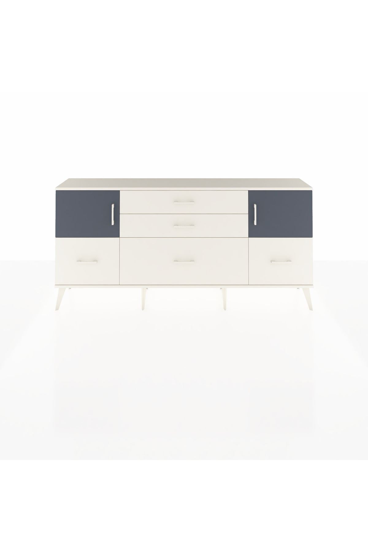 Arges Konsol 2 Raflı 5 Çekmeceli 2 Kapaklı 176x30x83 - S148M029V07A