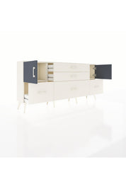 Arges Konsol 2 Raflı 5 Çekmeceli 2 Kapaklı 176x30x83 - S148M029V07A