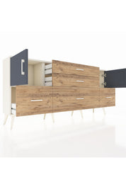 Arges Konsol 2 Raflı 5 Çekmeceli 2 Kapaklı 176x30x83 - S148M029V09A