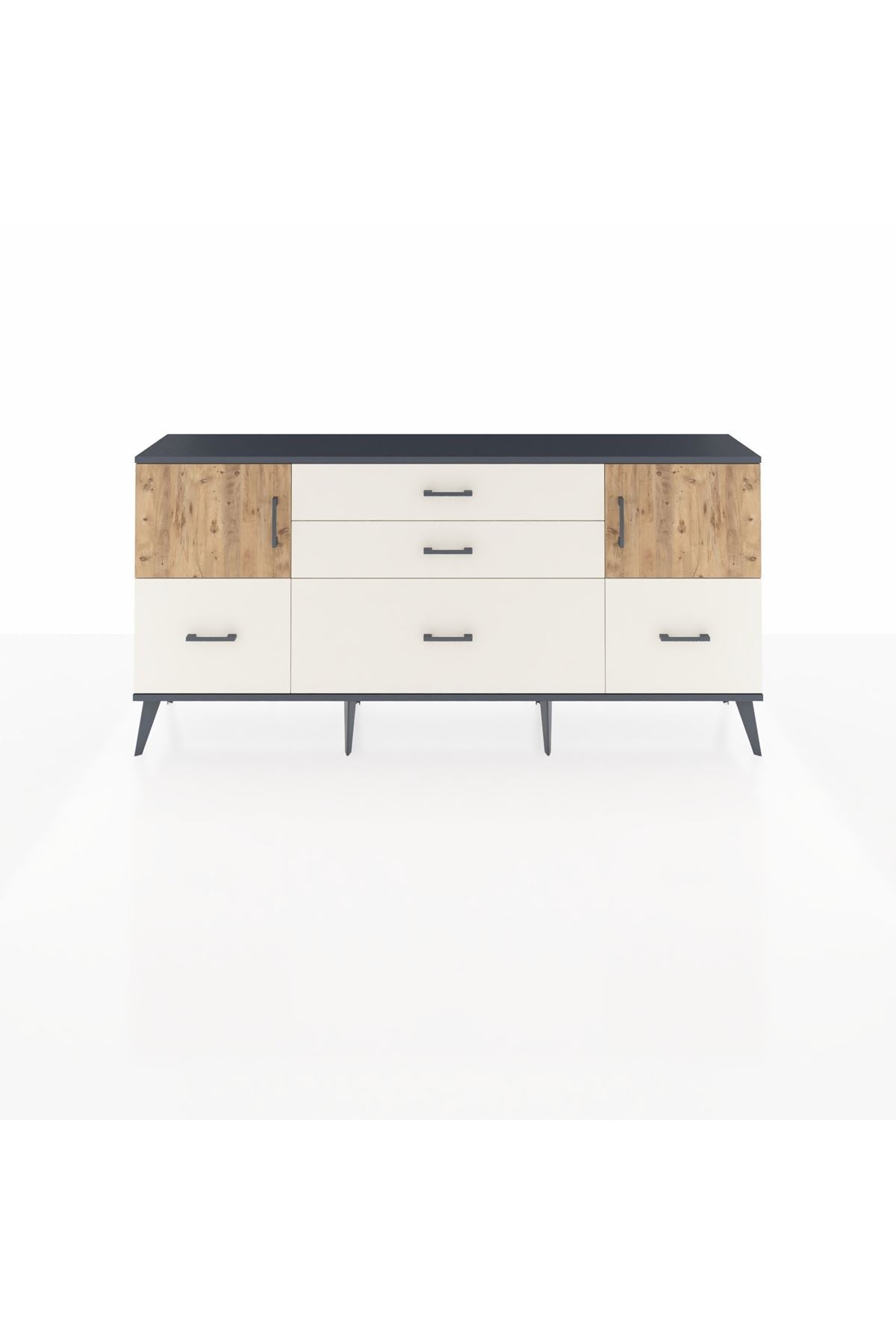 Arges Konsol 2 Raflı 5 Çekmeceli 2 Kapaklı 176x30x83 - S148M029V10A