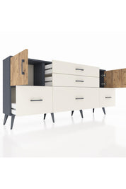 Arges Konsol 2 Raflı 5 Çekmeceli 2 Kapaklı 176x30x83 - S148M029V10A