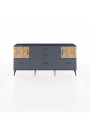 Arges Konsol 2 Raflı 5 Çekmeceli 2 Kapaklı 176x30x83 - S148M029V11A