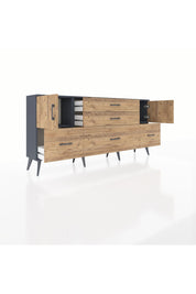 Arges Konsol 2 Raflı 5 Çekmeceli 2 Kapaklı 176x30x83 - S148M029V12A