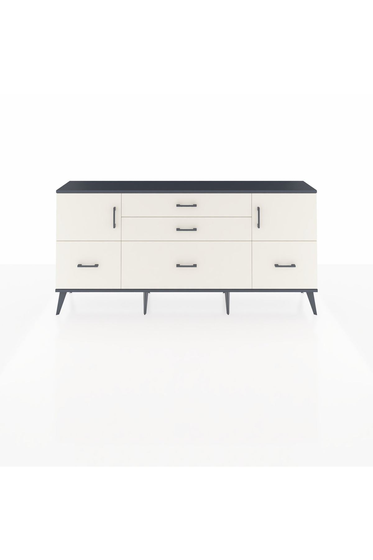 Arges Konsol 2 Raflı 5 Çekmeceli 2 Kapaklı 176x30x83 - S148M029V13A