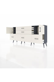 Arges Konsol 2 Raflı 5 Çekmeceli 2 Kapaklı 176x30x83 - S148M029V13A