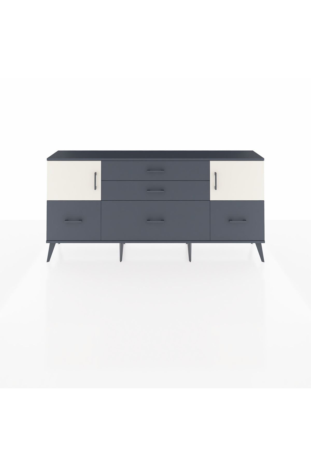 Arges Konsol 2 Raflı 5 Çekmeceli 2 Kapaklı 176x30x83 - S148M029V14A