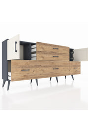 Arges Konsol 2 Raflı 5 Çekmeceli 2 Kapaklı 176x30x83 - S148M029V15A