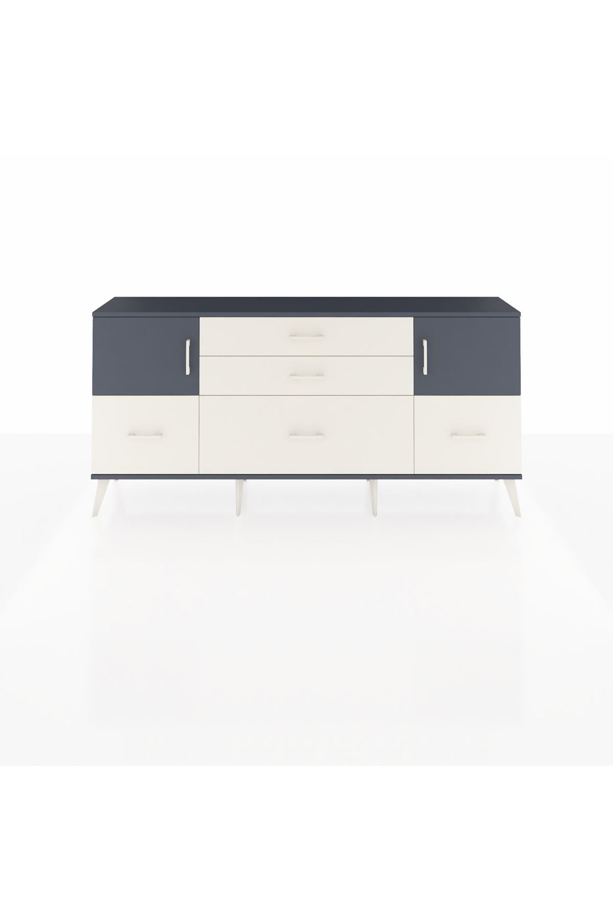 Arges Konsol 2 Raflı 5 Çekmeceli 2 Kapaklı 176x30x83 - S148M029V16A