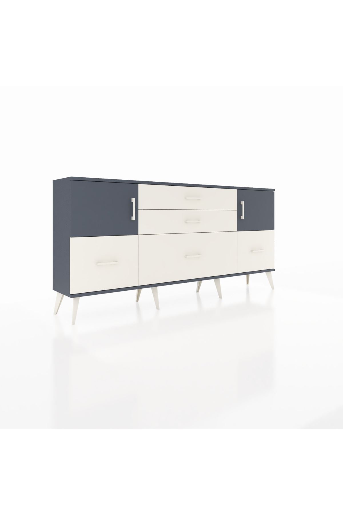 Arges Konsol 2 Raflı 5 Çekmeceli 2 Kapaklı 176x30x83 - S148M029V16A