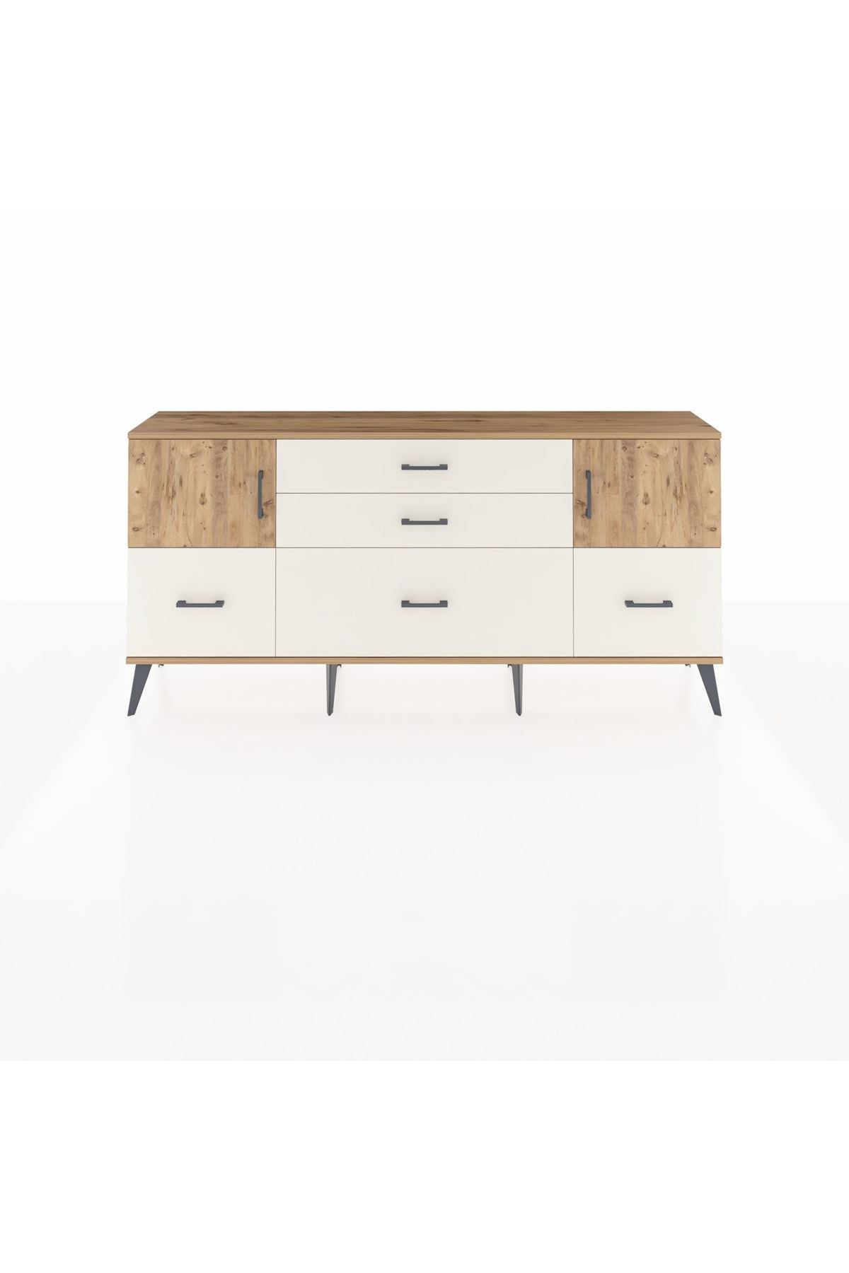 Arges Konsol 2 Raflı 5 Çekmeceli 2 Kapaklı 176x30x83 - S148M029V19A